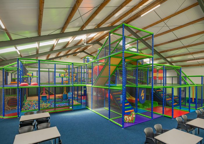 Campingplatz nahe der Grenze mit Spielparadies