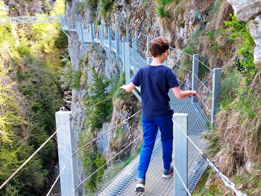 Schlucht Spanische Pyrenäen