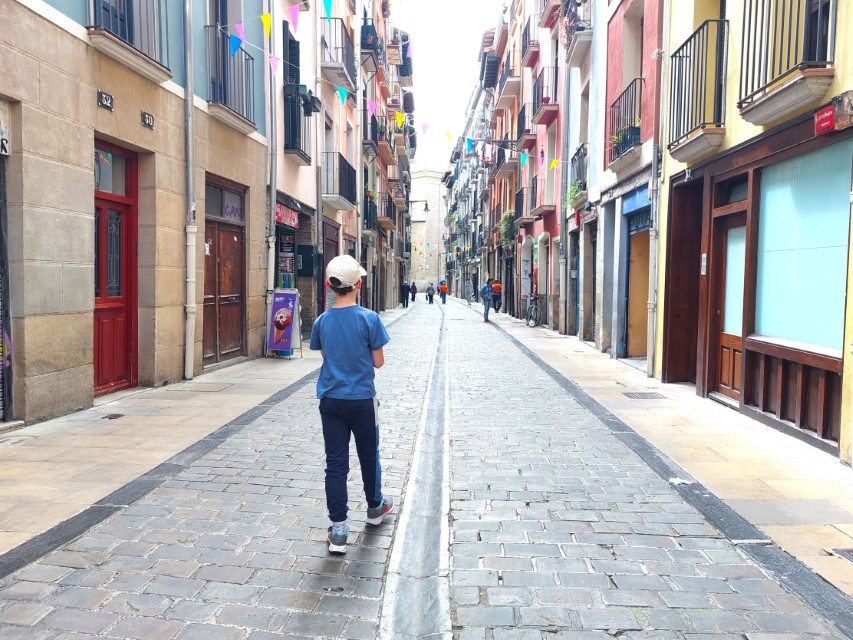 Pamplona mit Kindern