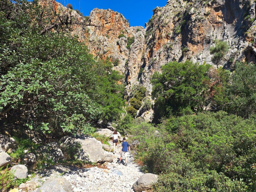 Schlucht Kritsa Kreta mit Kindern