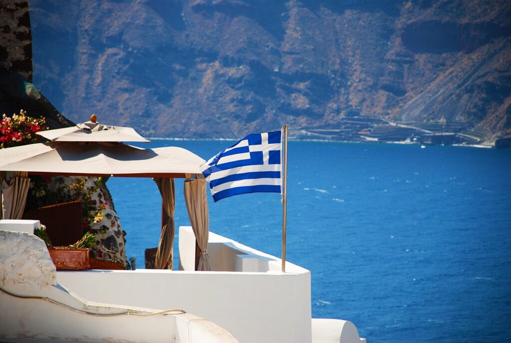 Santorin mit Kindern