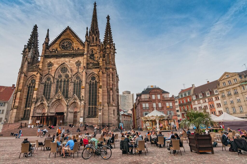Mulhouse Elsass mit Kindern