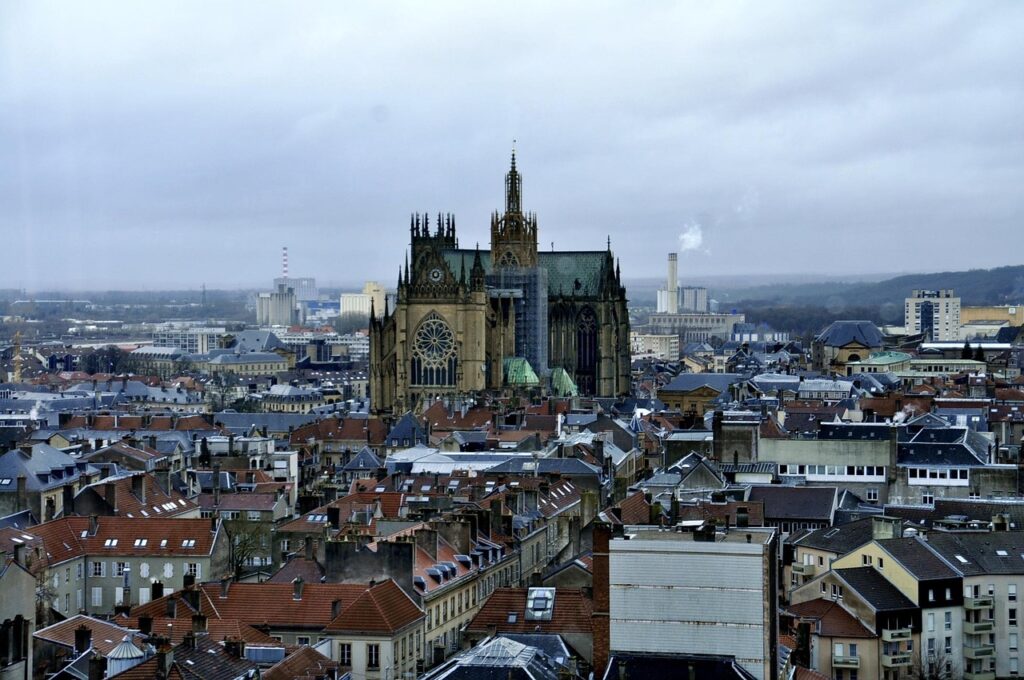 in Metz mit Kindern
